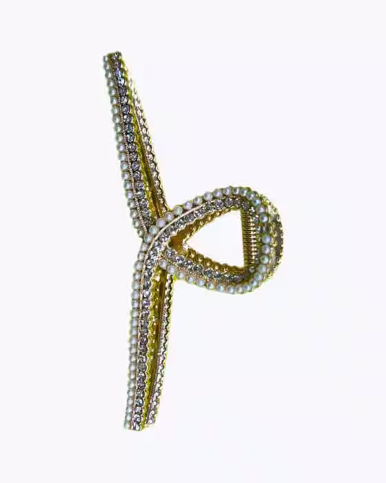 کلیپس مو زنانه طرح نگین و مروارید جوراب نوین